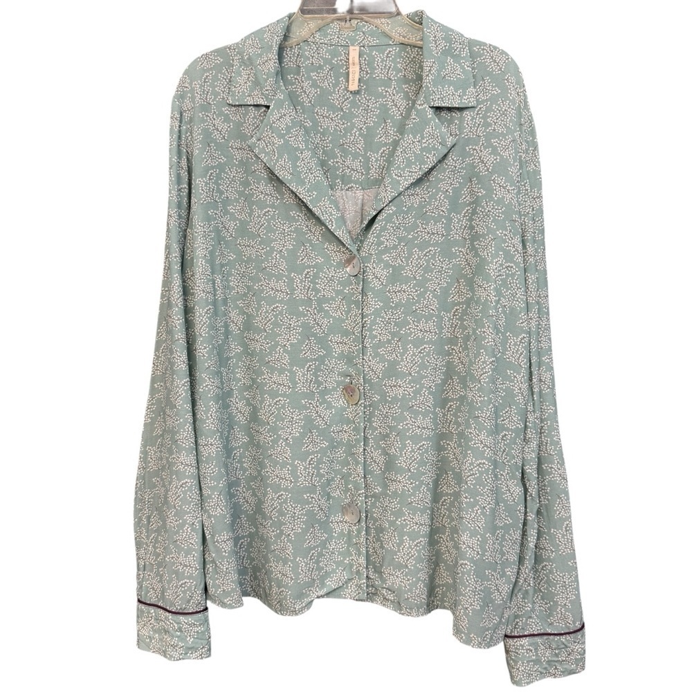 🕊 YARGICI Floral Pajama Shirt Blouse XS - S